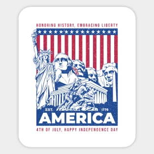 Independence Day. America. 4th July Sticker